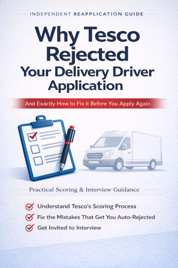 Tesco Delivery Driver Job Application Guide cover