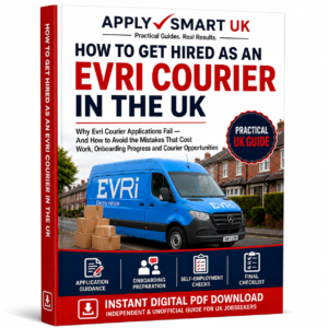 Evri courier application guide UK cover by Apply Smart UK